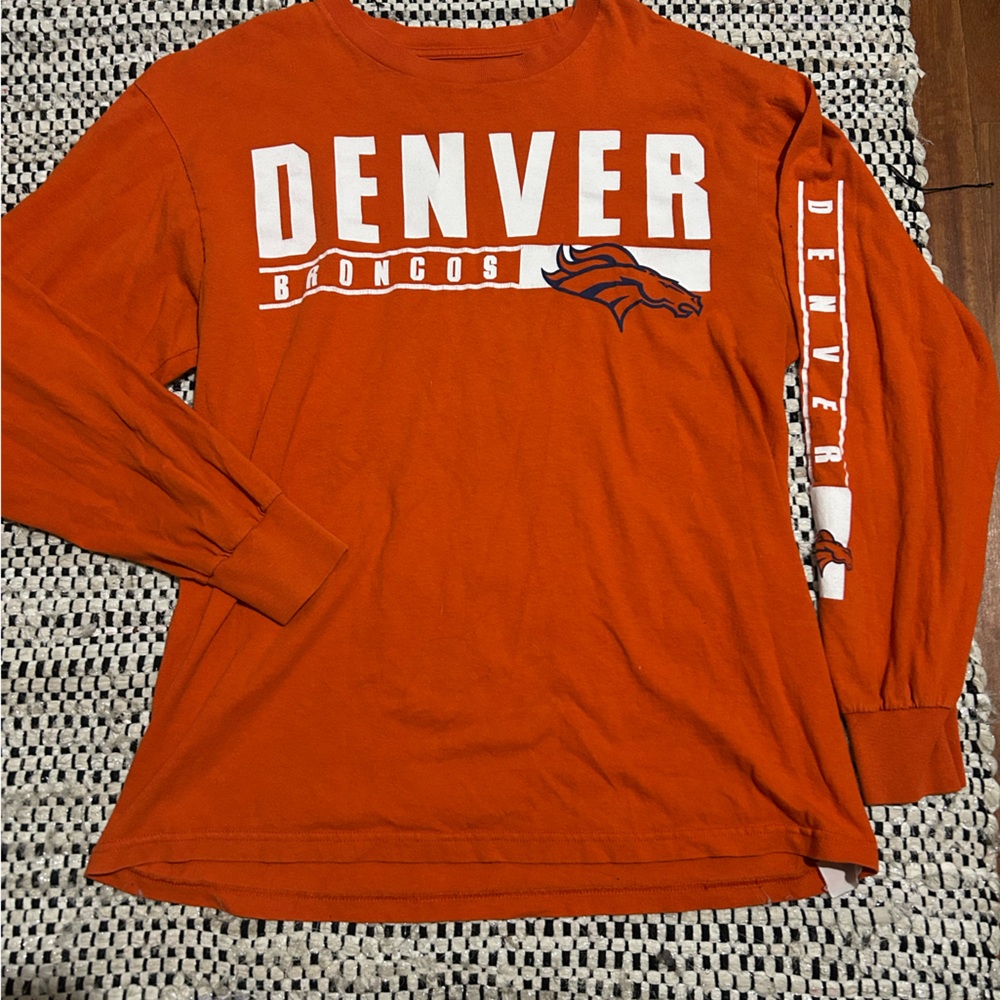 NFL Denver Broncos Orange Long Sleeve Tee